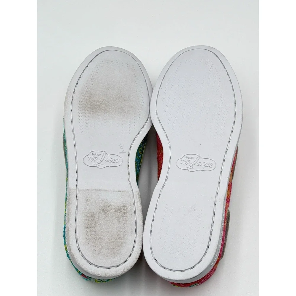 Sperry x‎ Brooks Brothers Boat Shoes Women 8 Colorful Floral Canvas Preppy Coas